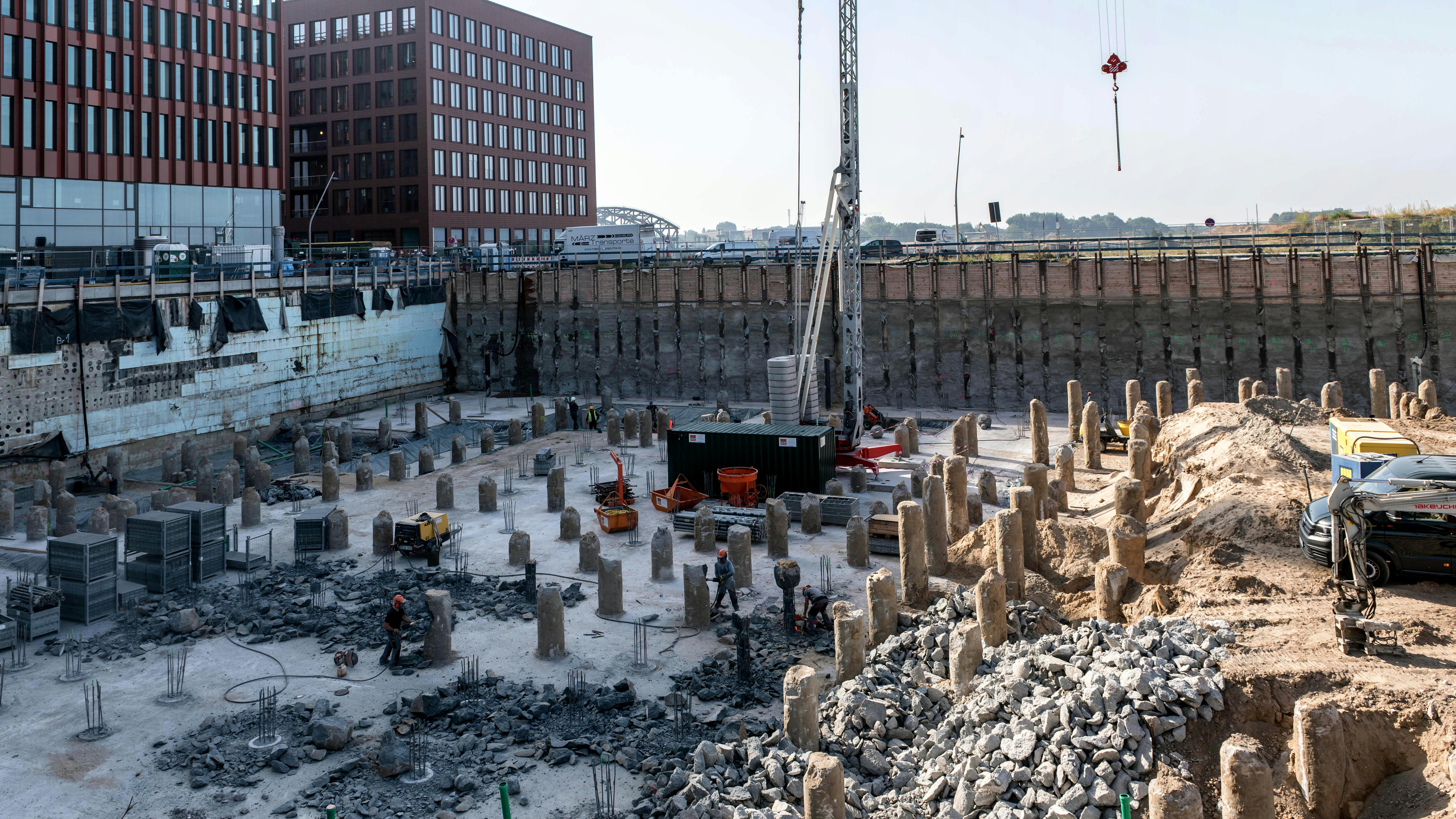 Şantiyede saha çalışması